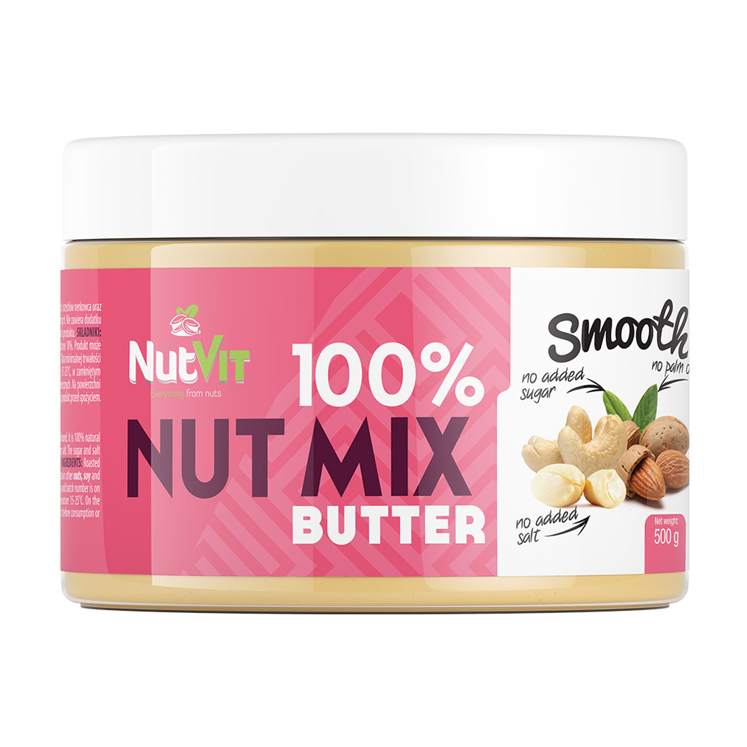 

Горіхова паста OstroVit NutVit 100% Nut Butter Mix, 500 г