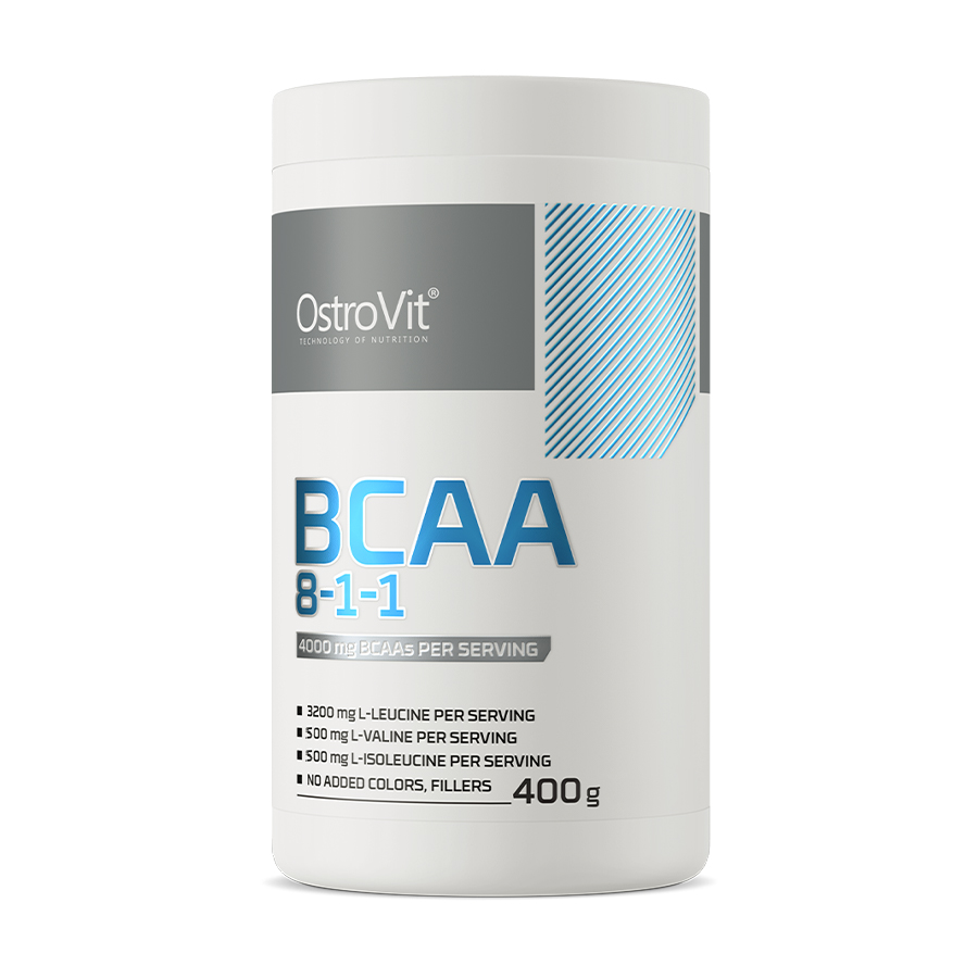 

Амінокислоти OstroVit BCAA 8-1-1 Без смаку, в порошку, 400 г
