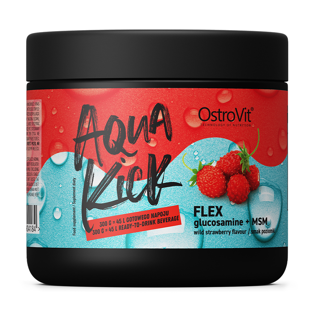 

Комплекс для підтримки кісток і суглобів OstroVit Aqua Kick Flex зі смаком полуниці, в порошку, 300 г