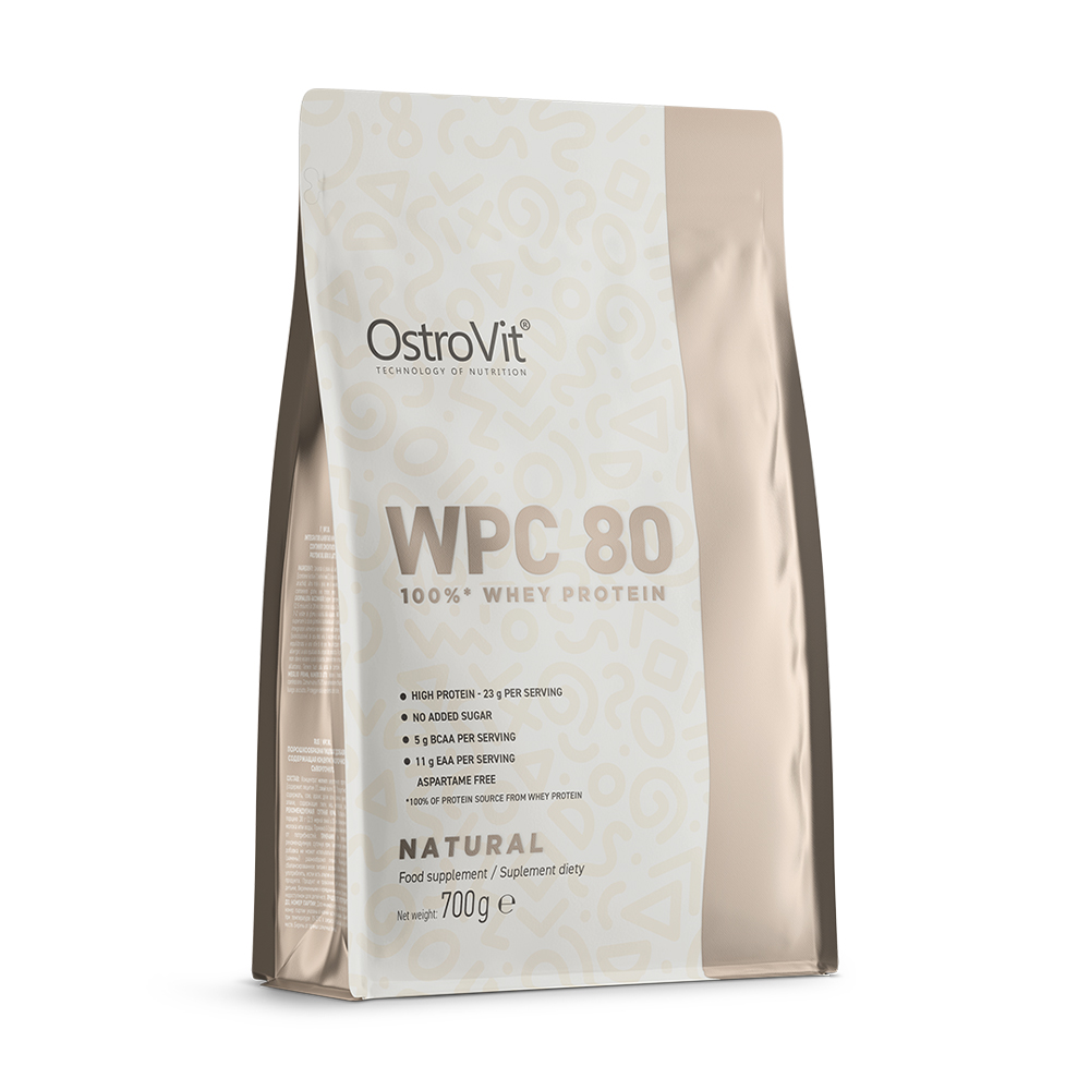 

Протеїн OstroVit WPC 80 100% Whey Protein з натуральним смаком, в порошку, 700 г