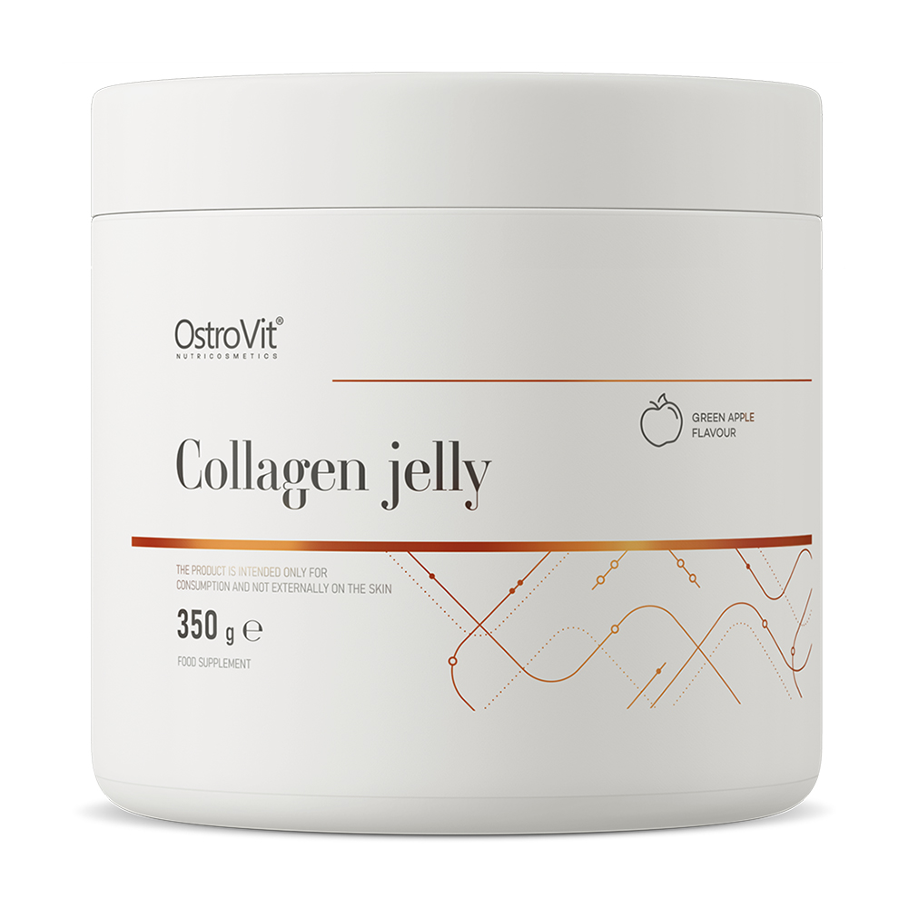 

Колаген OstroVit Collagen Jelly зі смаком зеленого яблука, в порошку, 350 г