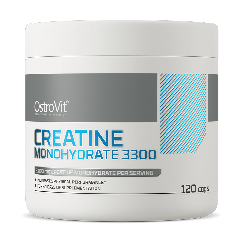 

Креатин моногідрат OstroVit Creatine Monohydrate 3300 мг, 120 капсул