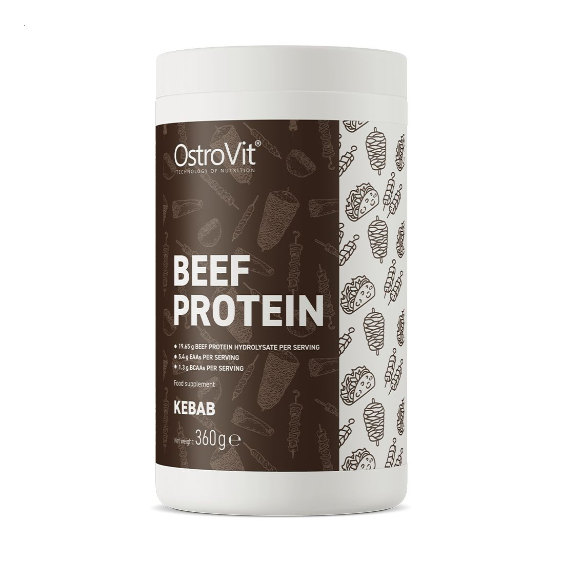 

Уцінка! Протеїн OstroVit Beef Protein Кебаб, в порошку, 360 г