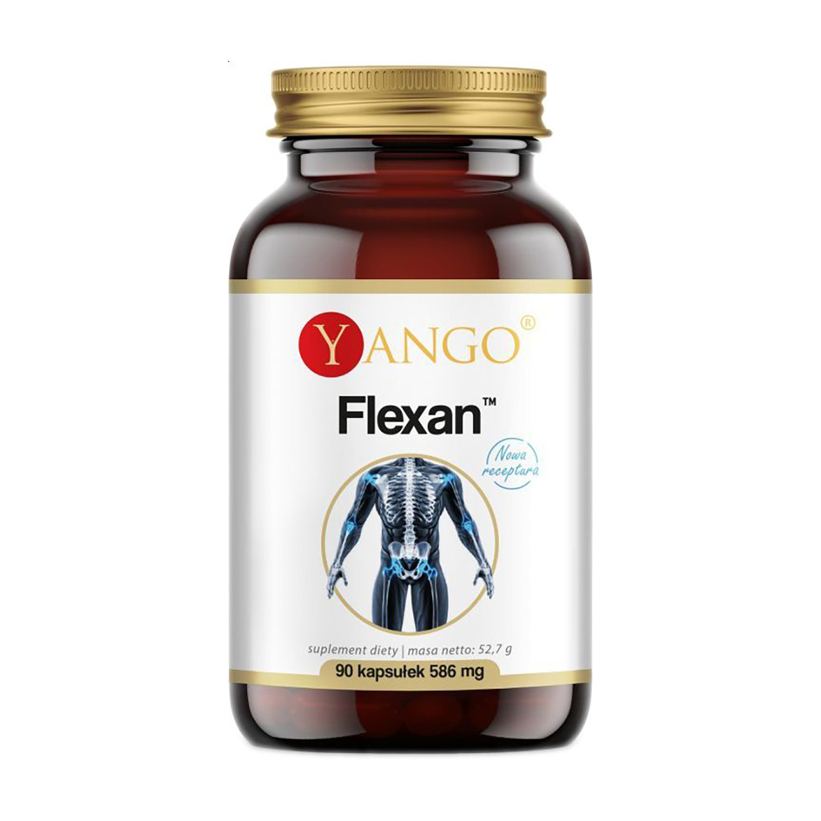 

Підтримка суглобів, кісток та хрящів Yango Flexan, 586 мг, 90 капсул