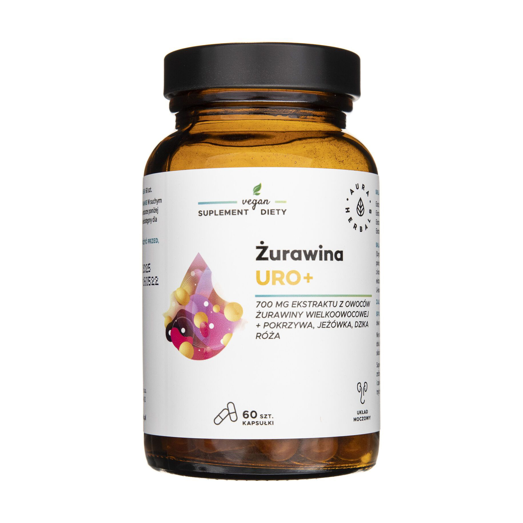 

Уцінка! Журавлина Уро+ Aura Herbals Cranberry Uro+ 700 мг, 60 капсул