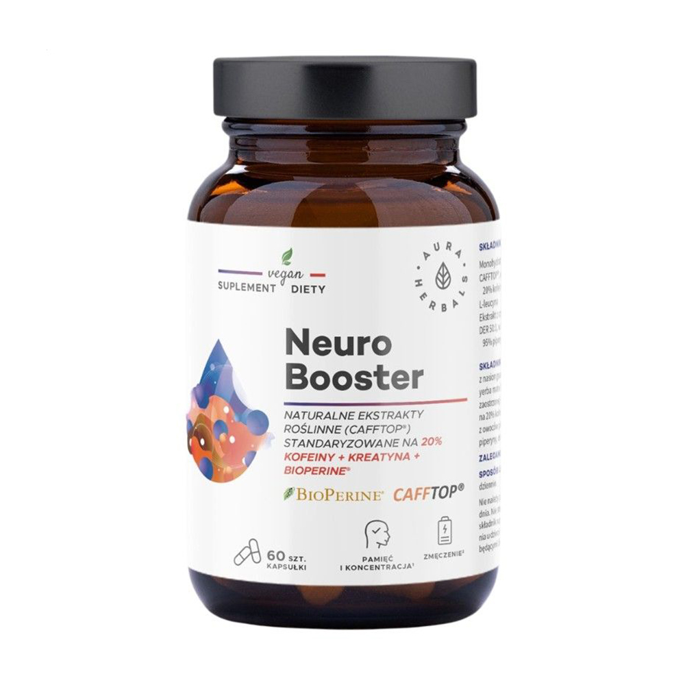 

Підтримка нервової системи Aura Herbals Neuro Booster, 60 капсул