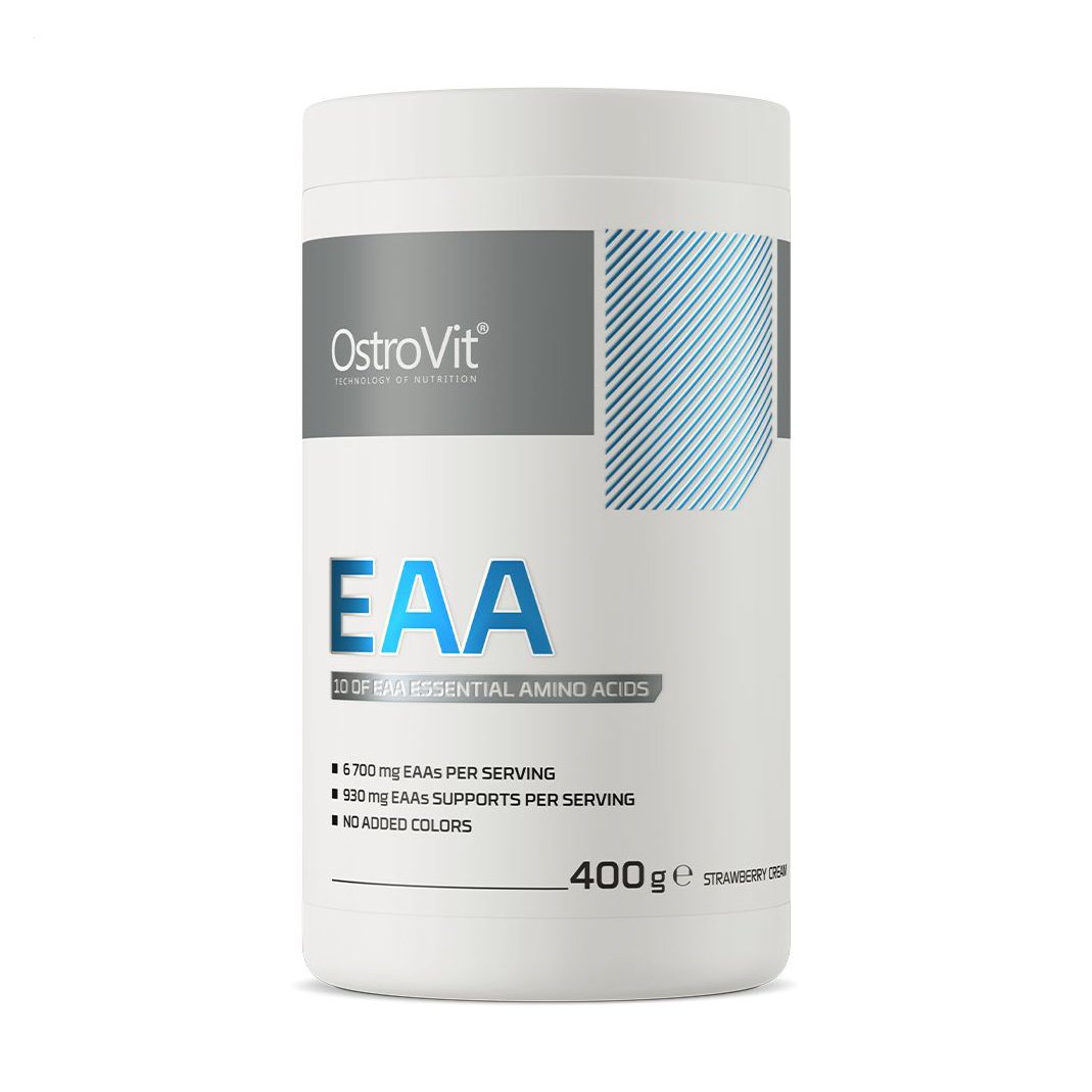 

Амінокислоти OstroVit EAA Полуничний крем, в порошку, 400 г