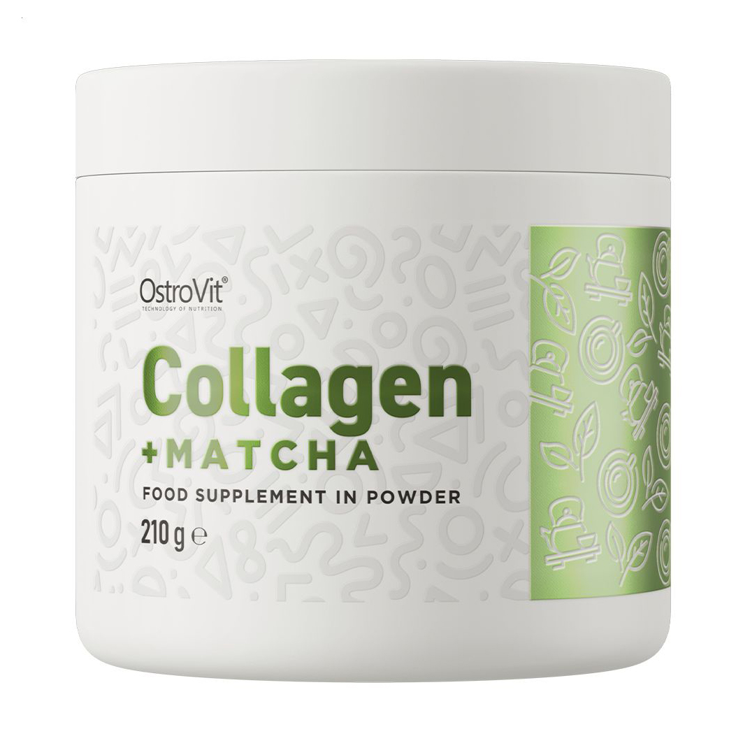 

Уцінка! Колаген та матча OstroVit Collagen + Matcha без смаку, в порошку, 210 г