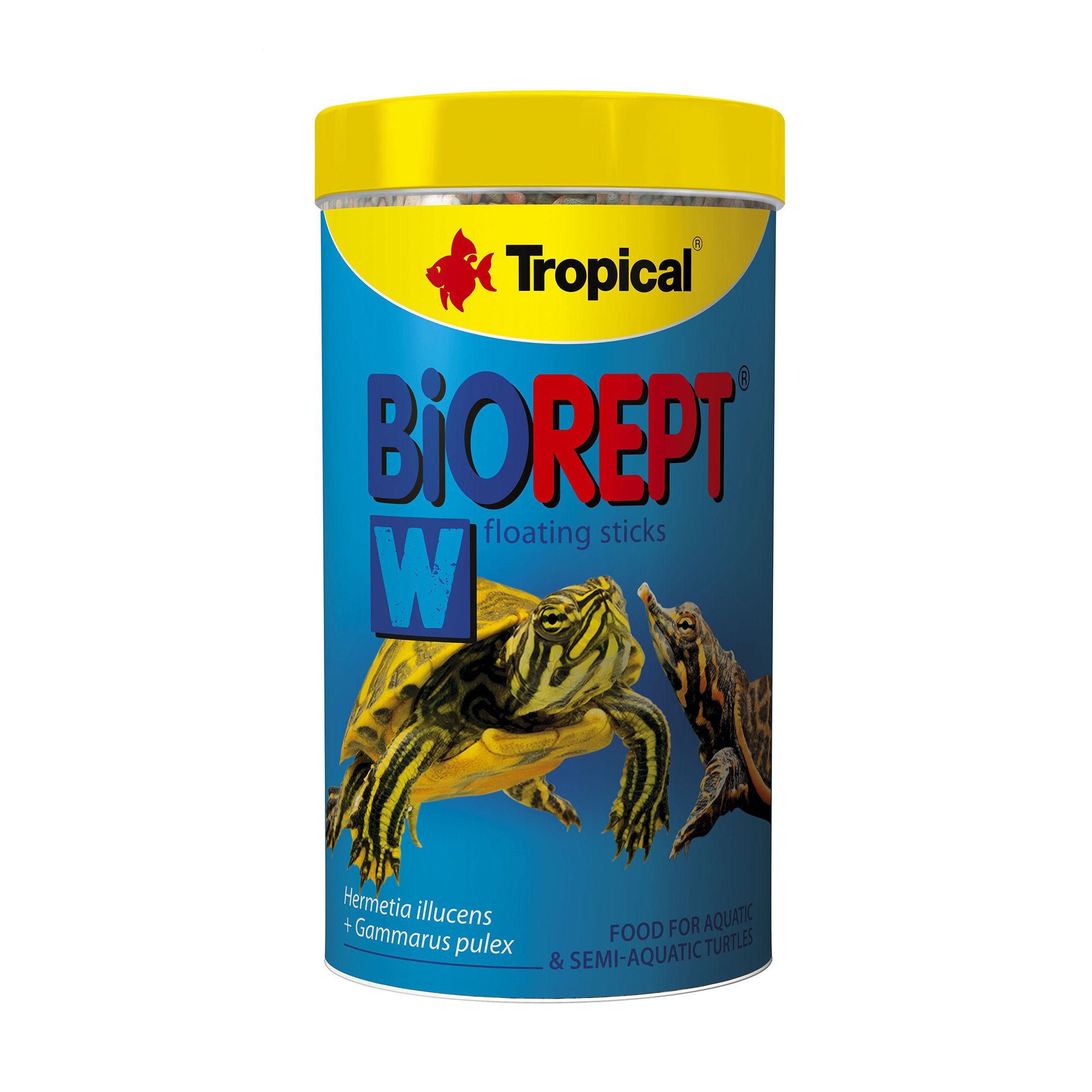 

Корм для земноводних та водних черепах Tropical Biorept W, 75 г