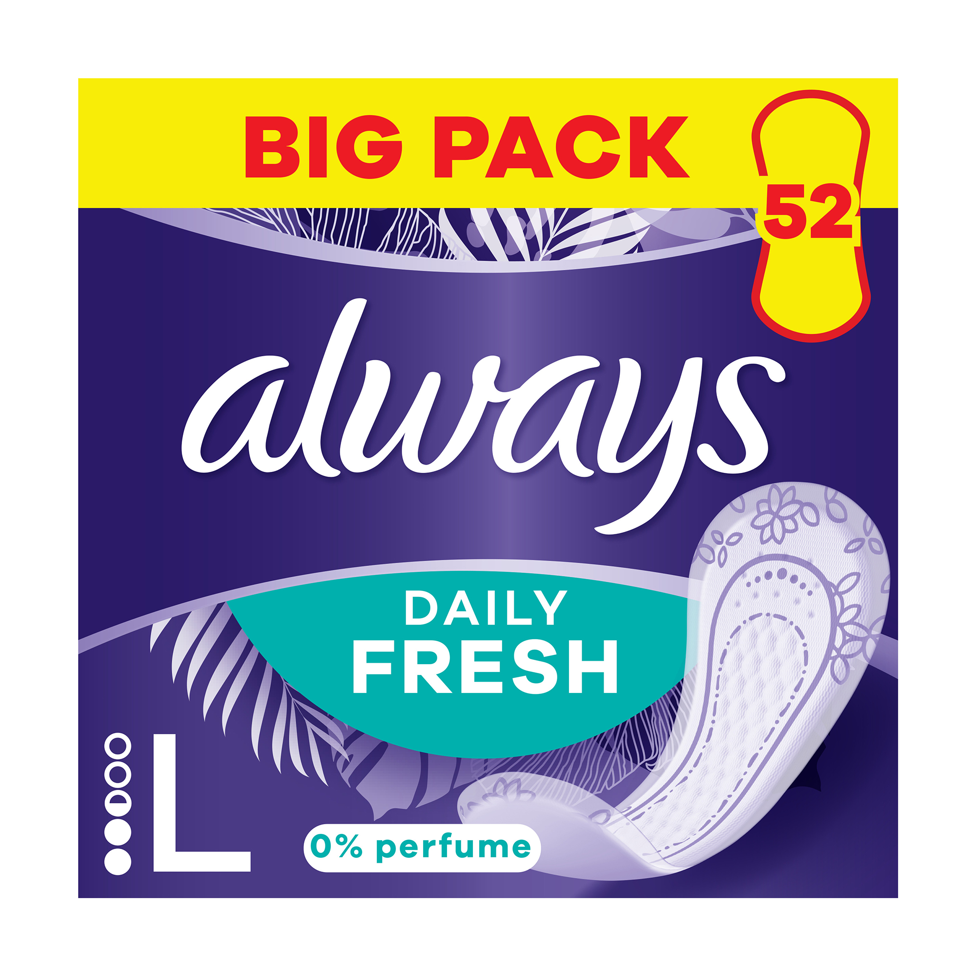 

Щоденні прокладки Always Daily Fresh Long Без запаху, 52 шт