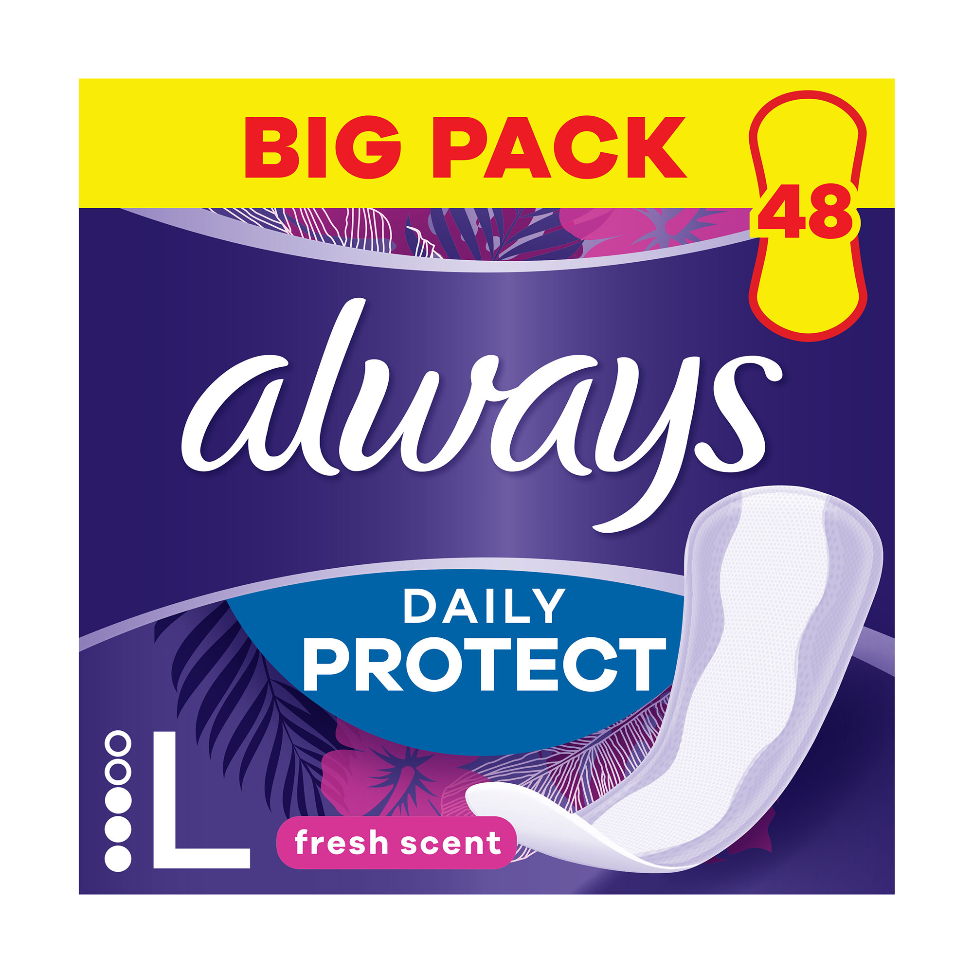 

Уцінка! Щоденні прокладки Always Daily Protect Long Свіжий аромат, 48 шт