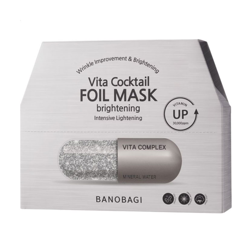

Фольгована тканинна маска для обличчя Banobagi Vita Cocktail Foil Mask Brightening, 10*30 г