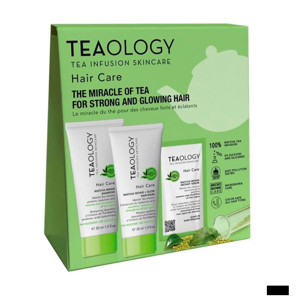 

Набір для волосся Teaology Matcha Repair Hair Care Kit (шампунь, 30 мл + маска, 30 мл + сироватка, 3 мл)