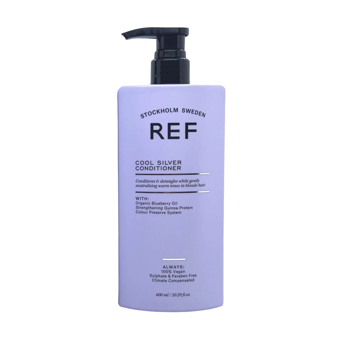 

Уцінка! Кондиціонер з антижовтим ефектом REF Cool Silver Conditioner для світлого, знебарвленного та сивого волосся, 600 мл