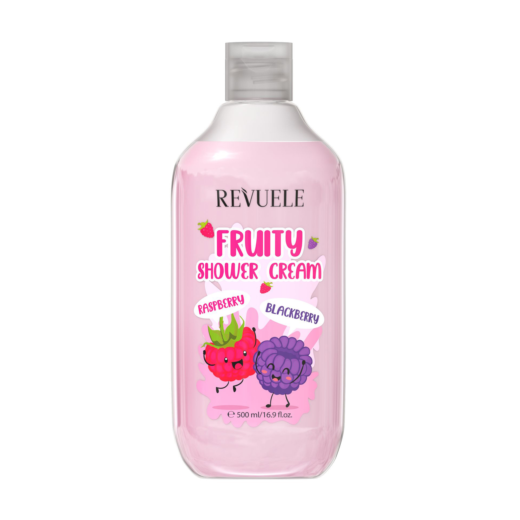 Уцінка! Крем для душу Revuele Fruity Shower Cream Raspberry and Blackberry Малина та ожина, 500 мл