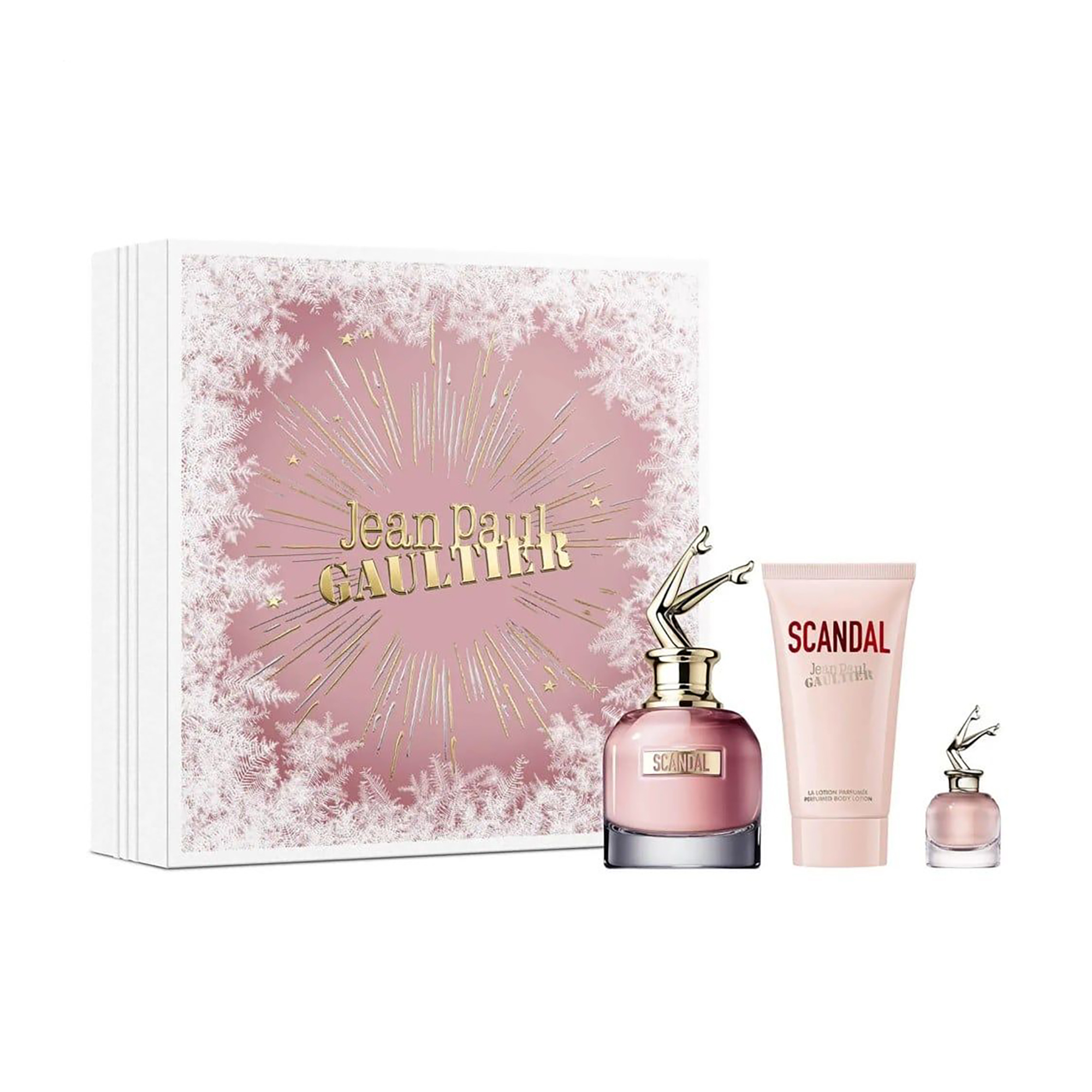 

Парфумований набір жіночий Jean Paul Gaultier Scandal Giftset (парфумована вода, 50 мл + лосьйон для тіла, 75 мл + парфумована вода, 6 мл)