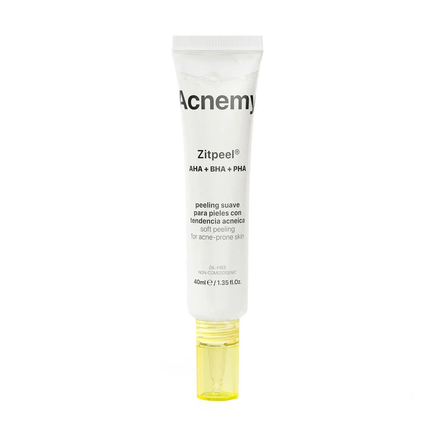 

Ніжний пілінг для обличчя Acnemy Zitpeel AHA + BHA + PHA Soft Peeling для вікової шкіри, схильної до акне, 40 мл