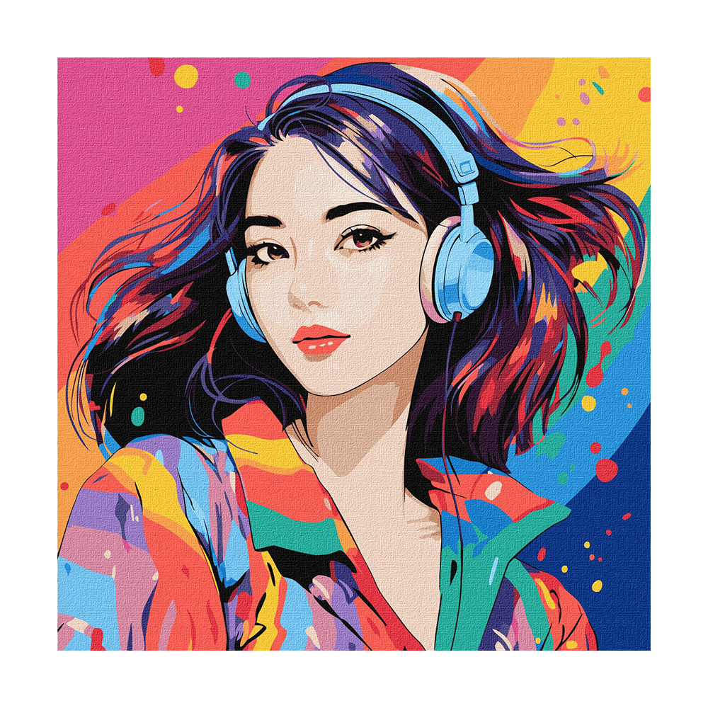 

Картина за номерами Ideyka Світ звуків, 40*40 см (KHO8378)