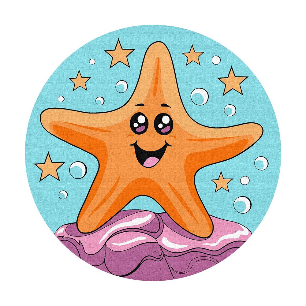 

Картина за номерами Ideyka Весела морська зірка, 19 см (KHO-R1052)