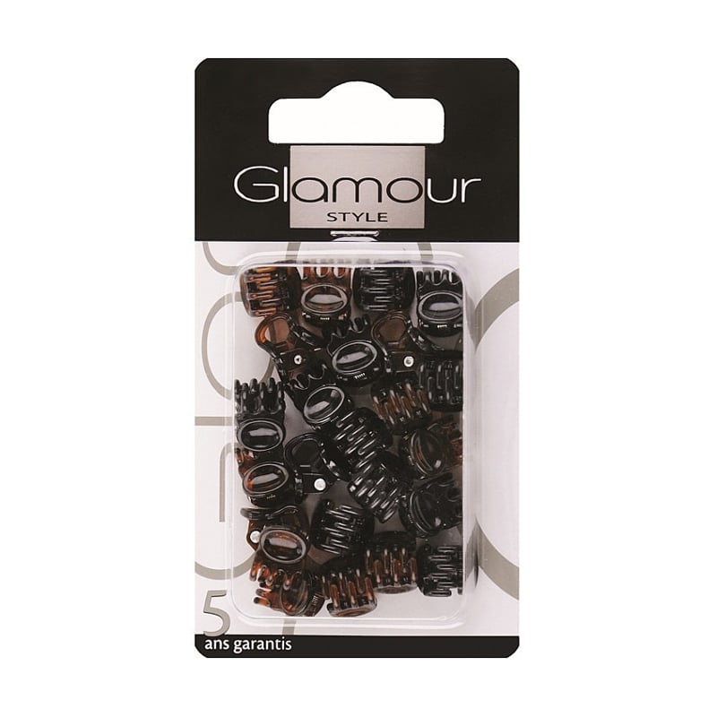 

Заколки для волосся Inter-Vion Glamour коричневі, 24 шт