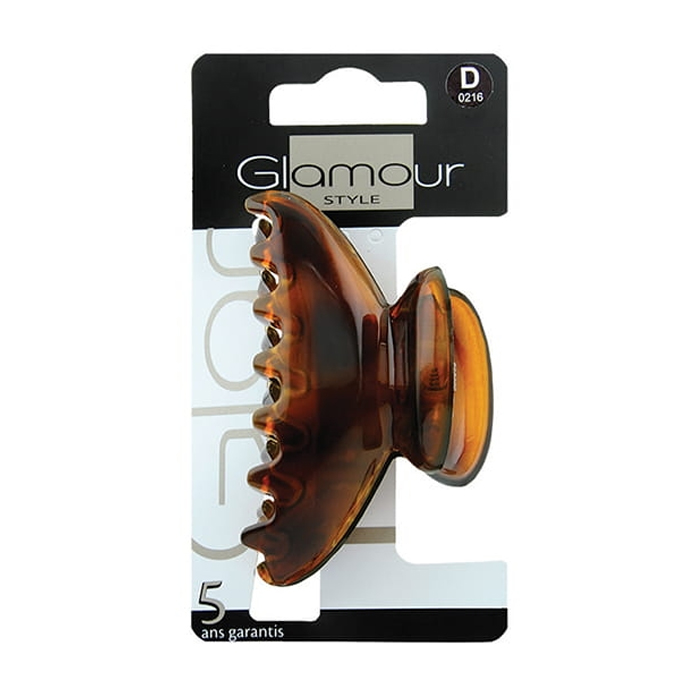 

Заколка для волосся Inter-Vion Glamour D0216 коричнева, 8*4 см, 1 шт