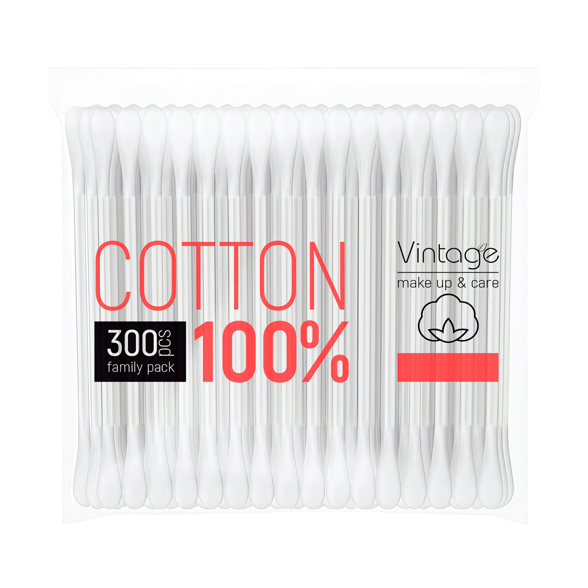 Ватні палички Vintage Provence Matin Cotton Buds, 300 шт