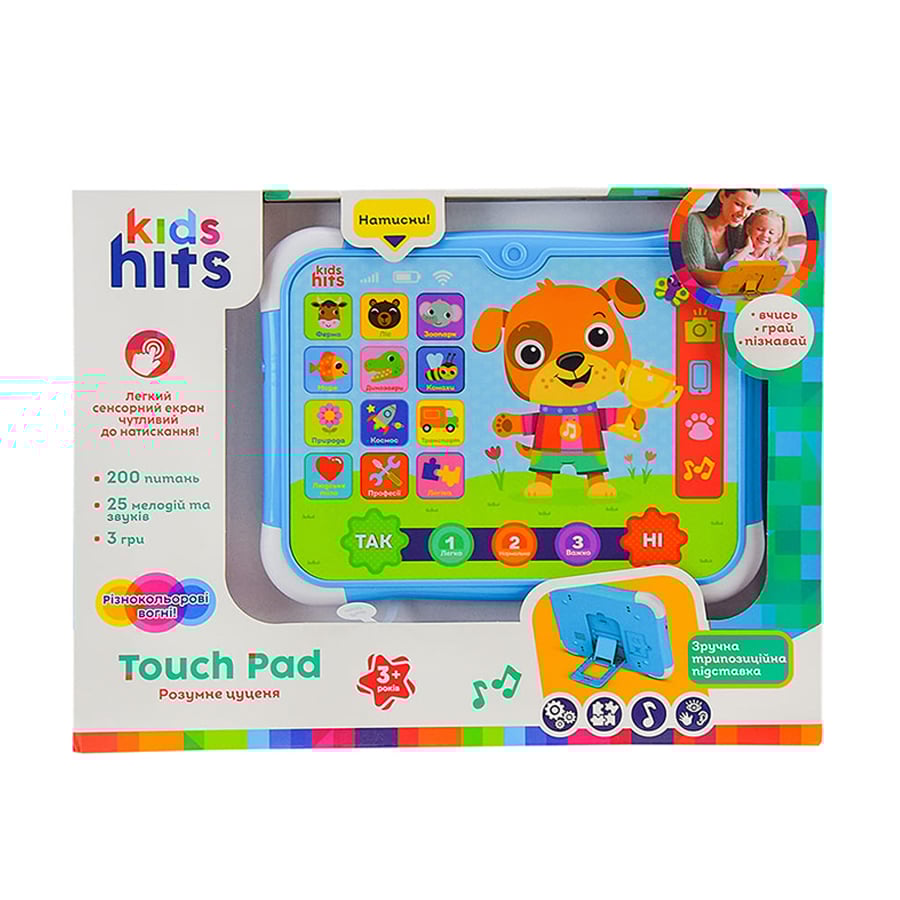 

Іграшка планшет Kids Hits Веселе щеня, від 3 років, 25*27*4 см (KH02/001)