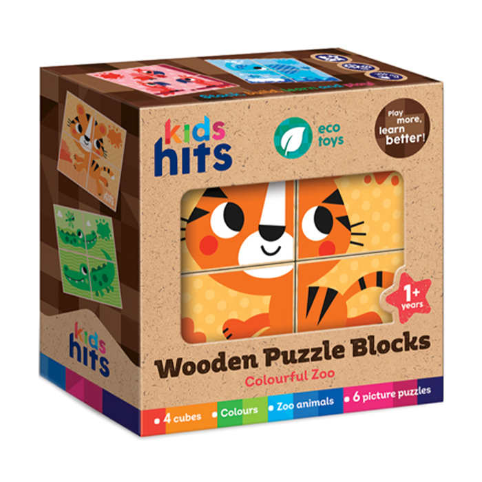 

Дерев'яна розвивальна іграшка Kids Hits, від 1 року, 11*11*5.5 см (KH20/023)