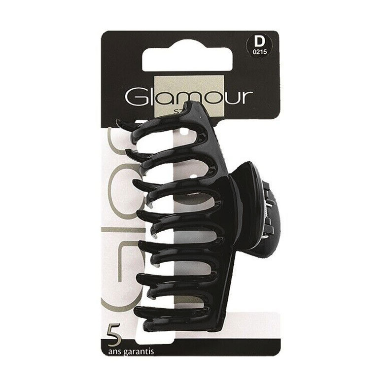 

Заколка для волосся Inter-Vion Glamour Краб, чорна, 1 шт