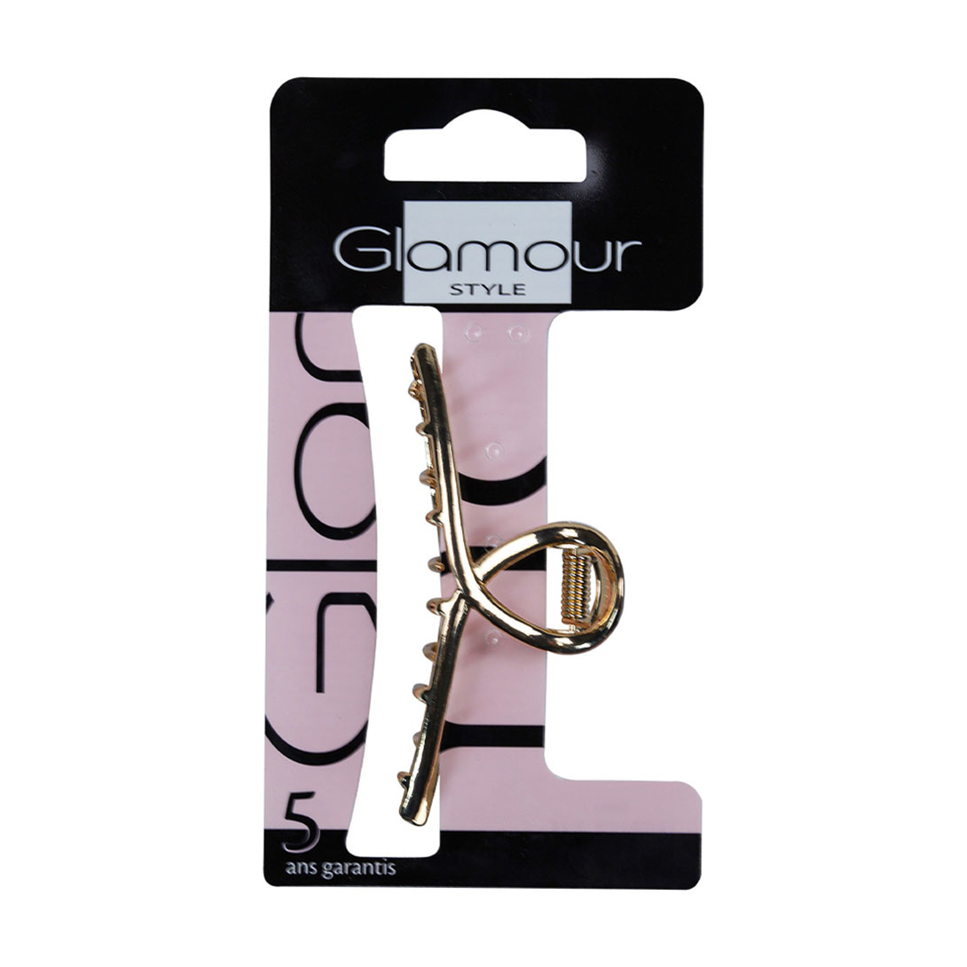 

Заколка для волосся Inter-Vion Glamour Краб, металева, золотиста, 1 шт