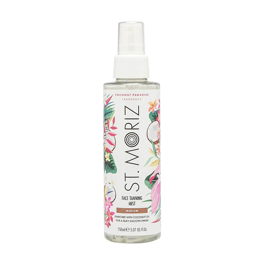 

Уцінка! Автобронзат-спрей для обличчя St. Moriz Face Tanning Mist Medium Coconut Paradise Fragrance, 150 мл