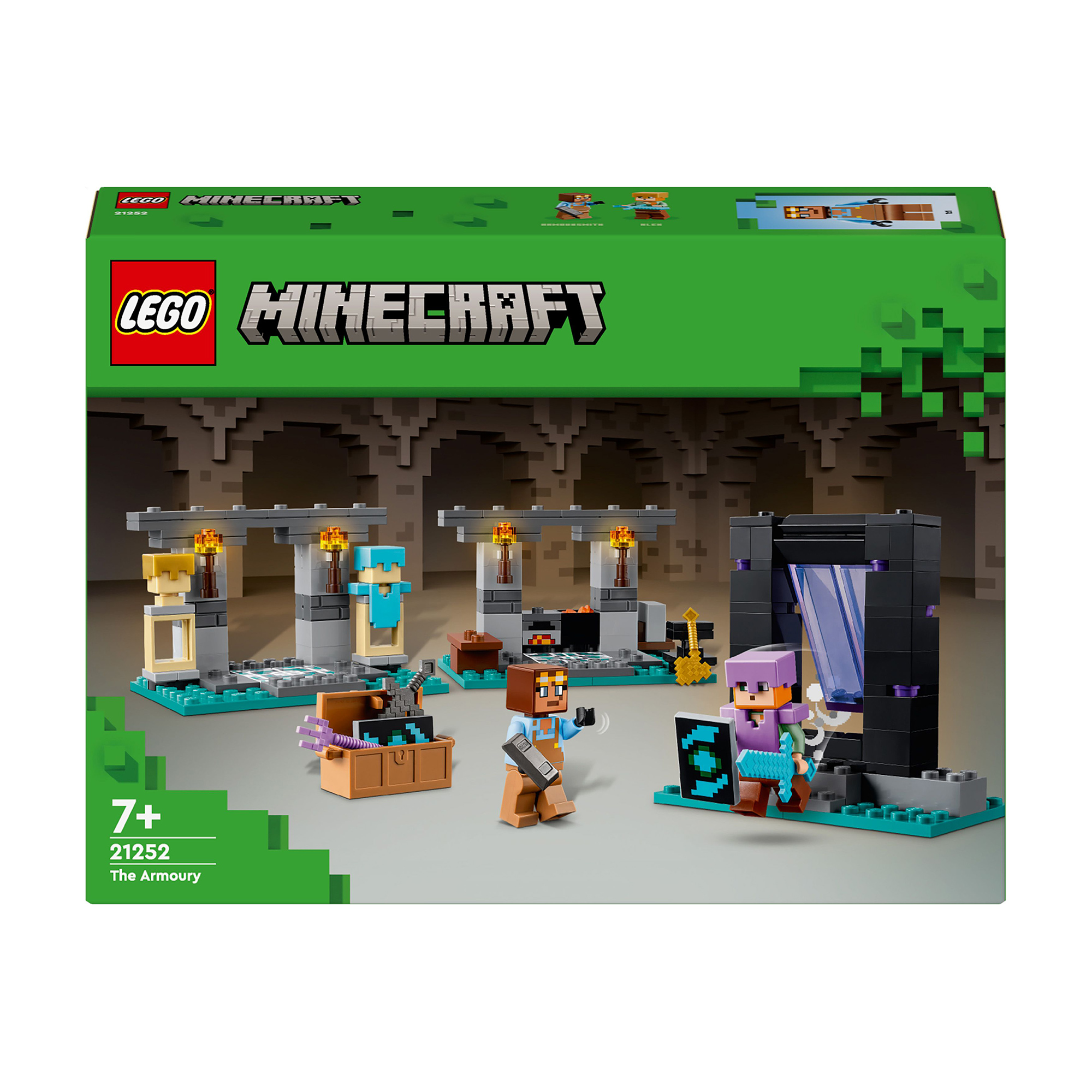 

Конструктор LEGO Minecraft Зброярня, 203 деталі, від 7 років (21252)
