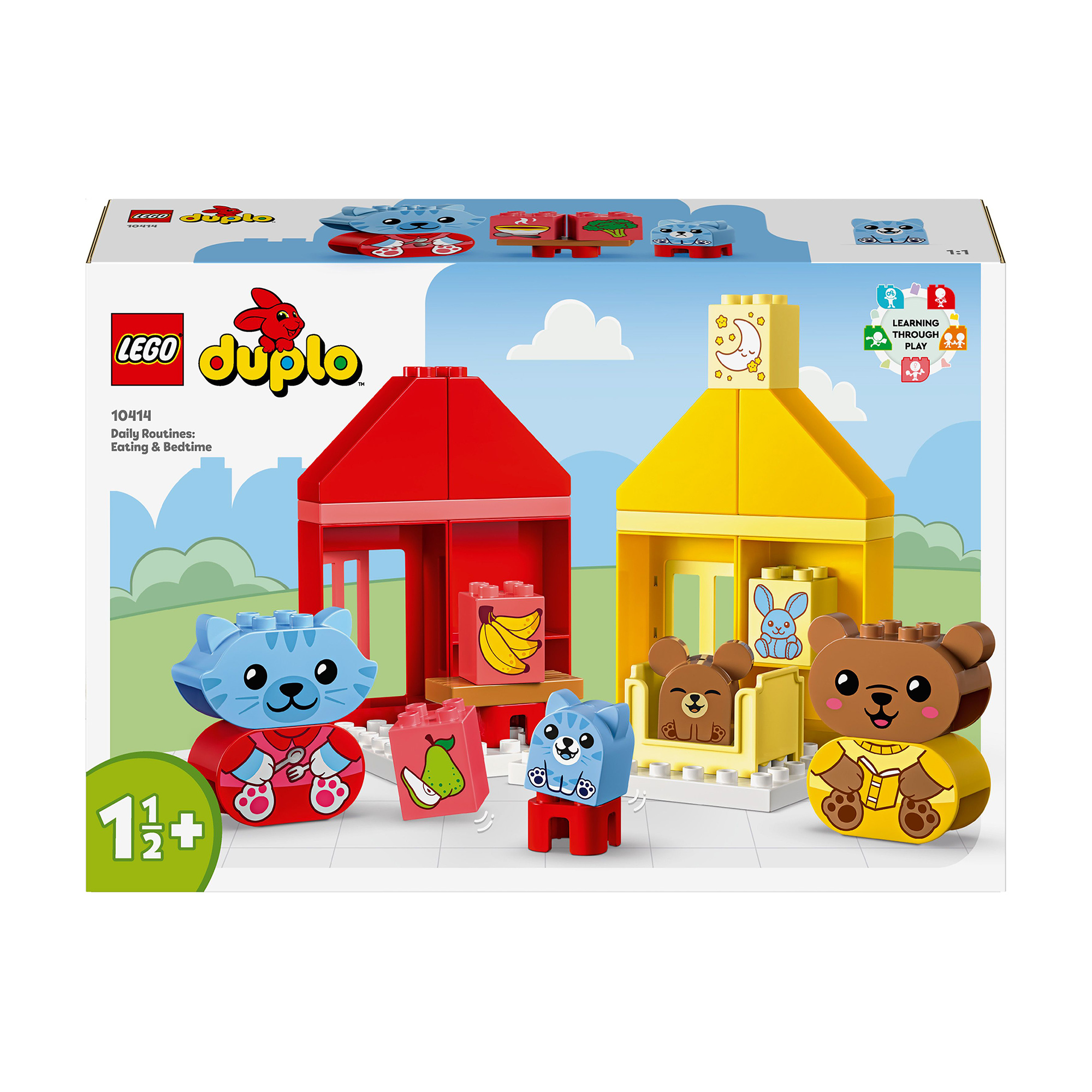 

Конструктор LEGO Duplo My First Повсякденні процедури: Час вечері й сну, 28 деталей, від 1.5 року (10414)