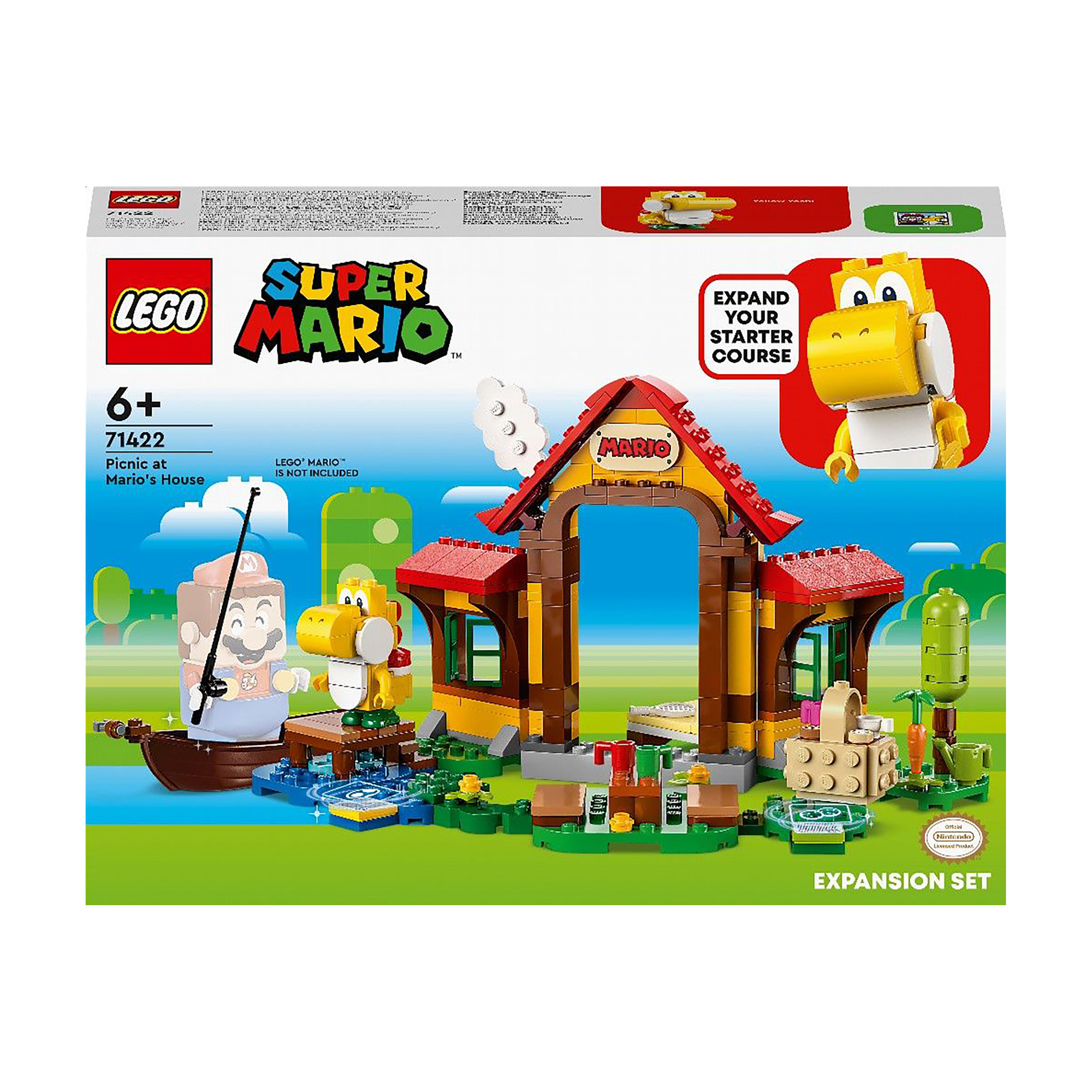

Конструктор LEGO Super Mario Пікнік у будинку Маріо, 259 деталей, від 6 років (71422)