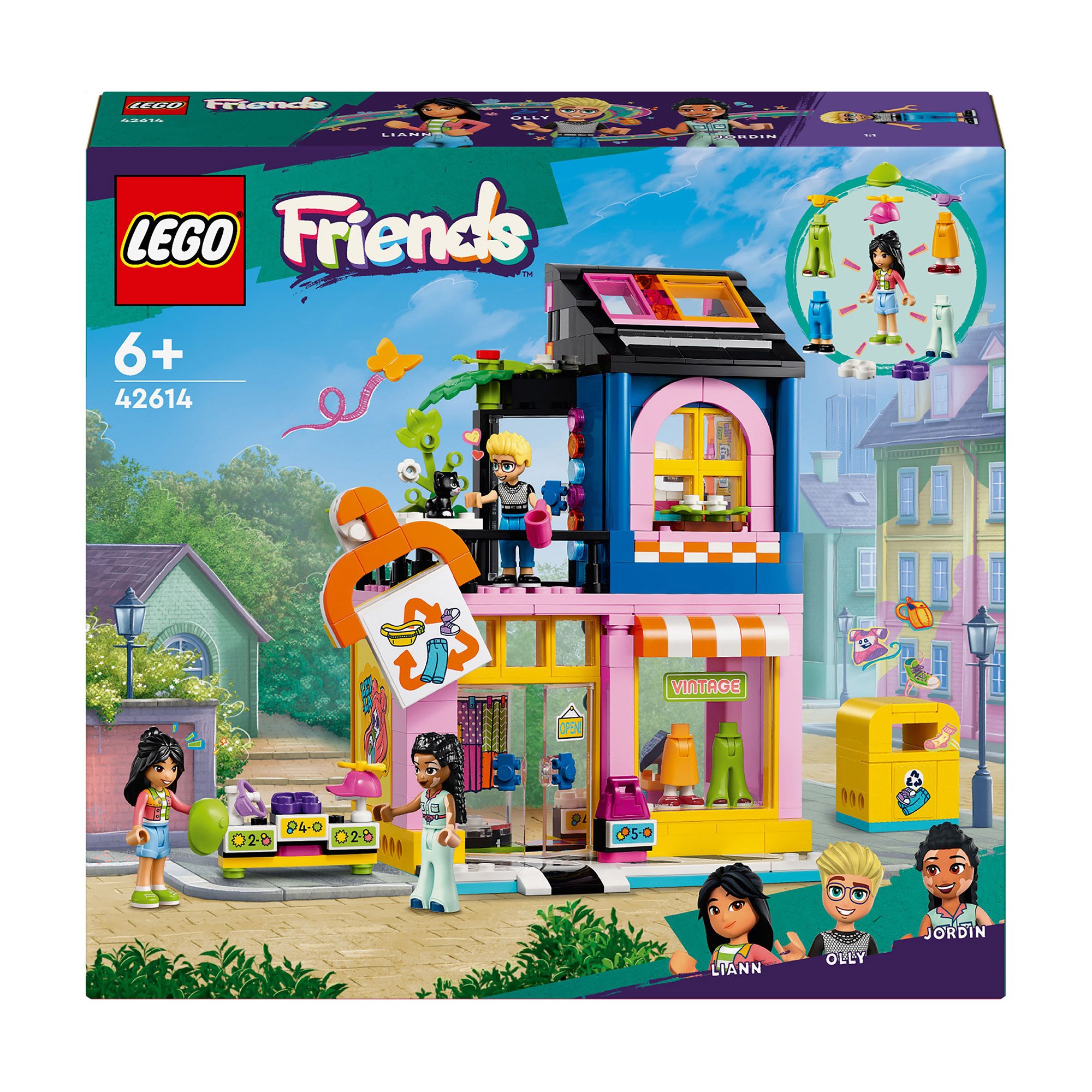 

Конструктор LEGO Friends Крамниця вінтажного одягу, 409 деталей, від 6 років (42614)