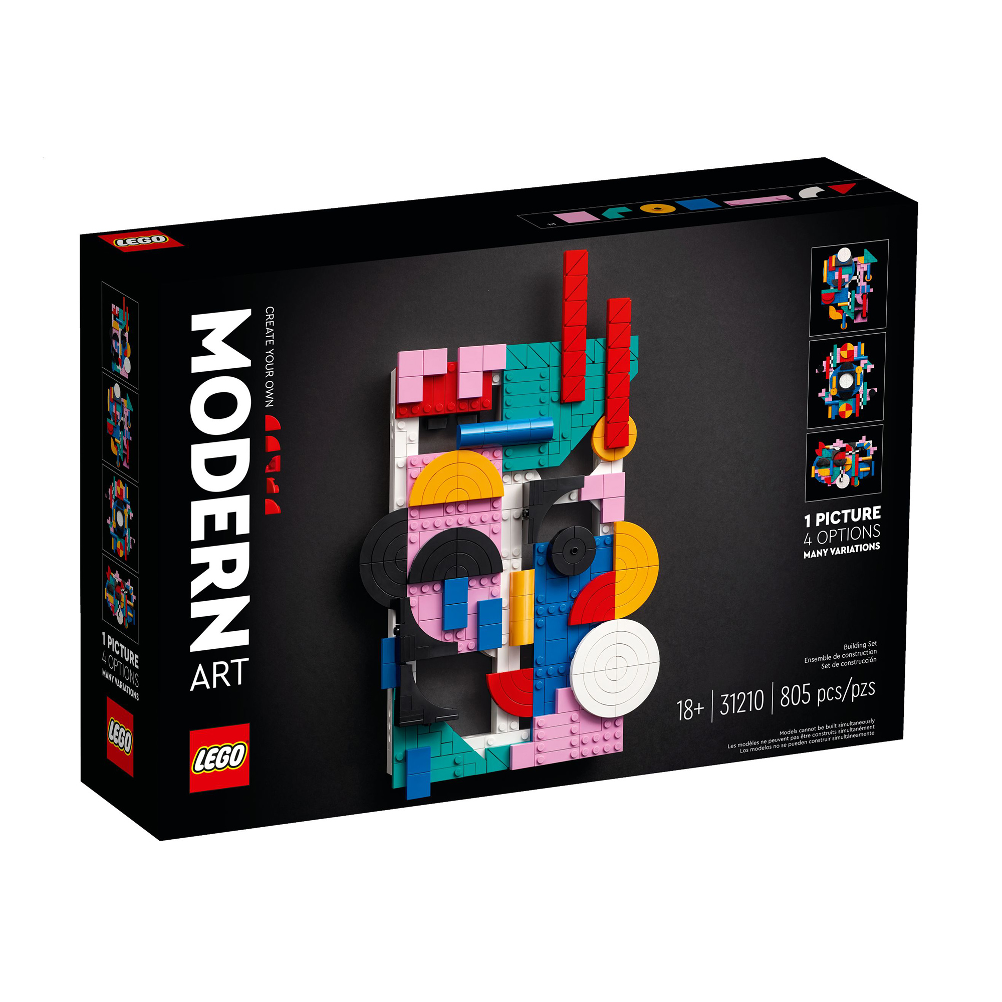 

Конструктор LEGO Modern Art Сучасне мистецтво, 805 деталей, від 18 років (31210)