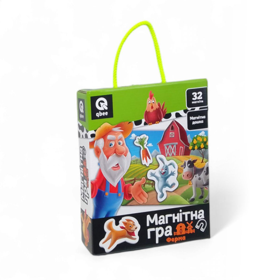 

Настільна магнітна гра Qbee Ферма, 33 елементи, від 3 років, 18*5*22.5 см (QB600-003)