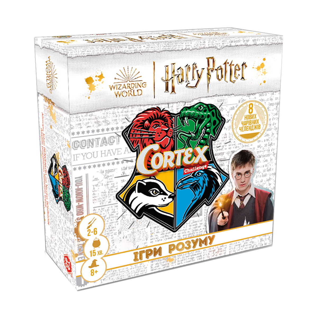 

Настільна гра Yago Cortex Challenge Гаррі Поттер, 90 карток, 24 фішки, від 8 років (CORHP01UA)