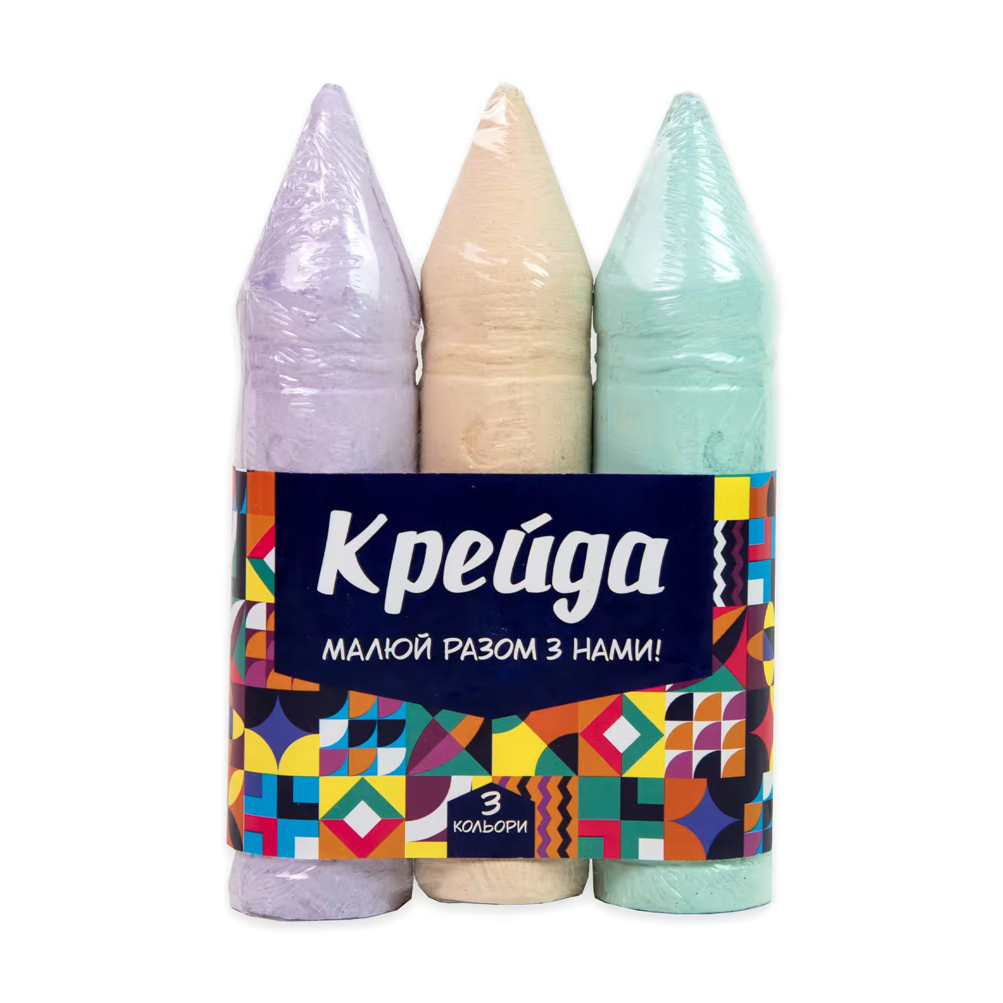 

Крейда для малювання на асфальті Strateg Малюй разом з нами!, від 3 років, 3 шт (50123)