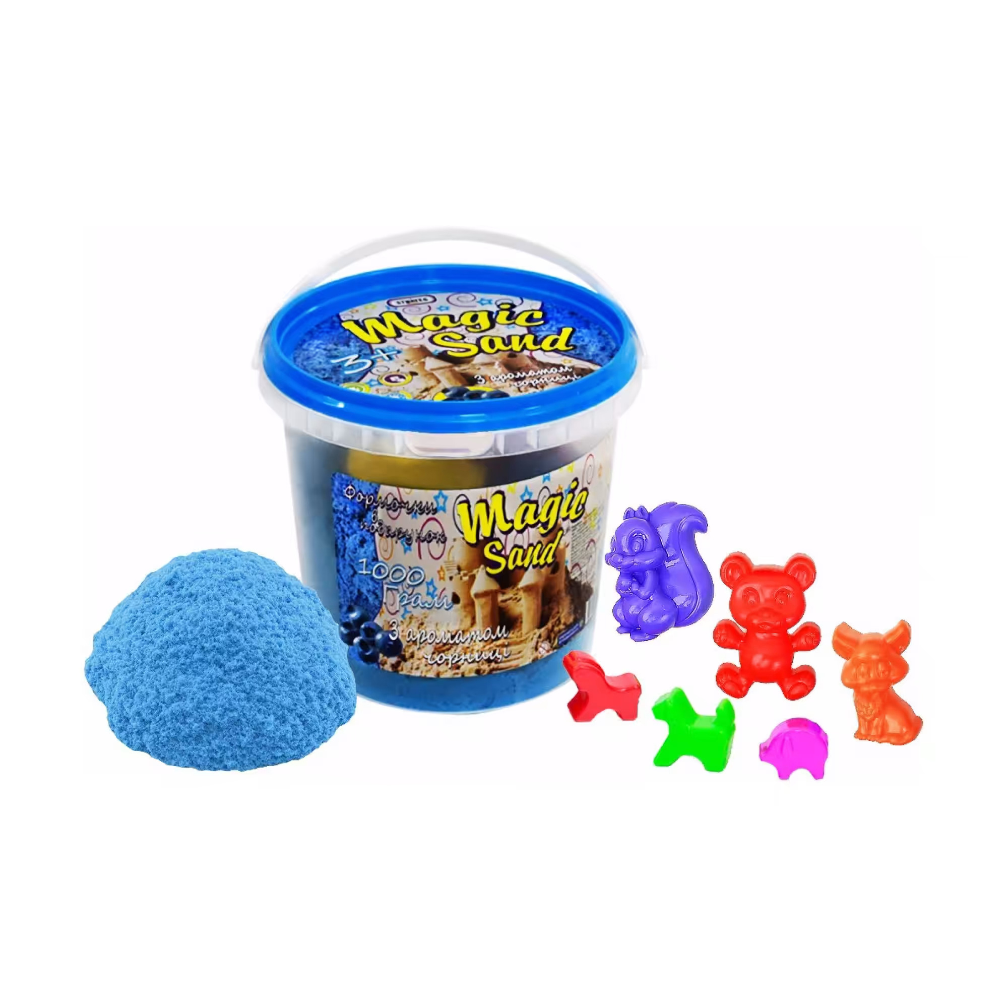 

Дитячий кінетичний пісок Strateg Magic Sand блакитний, від 3 років, 1 кг
