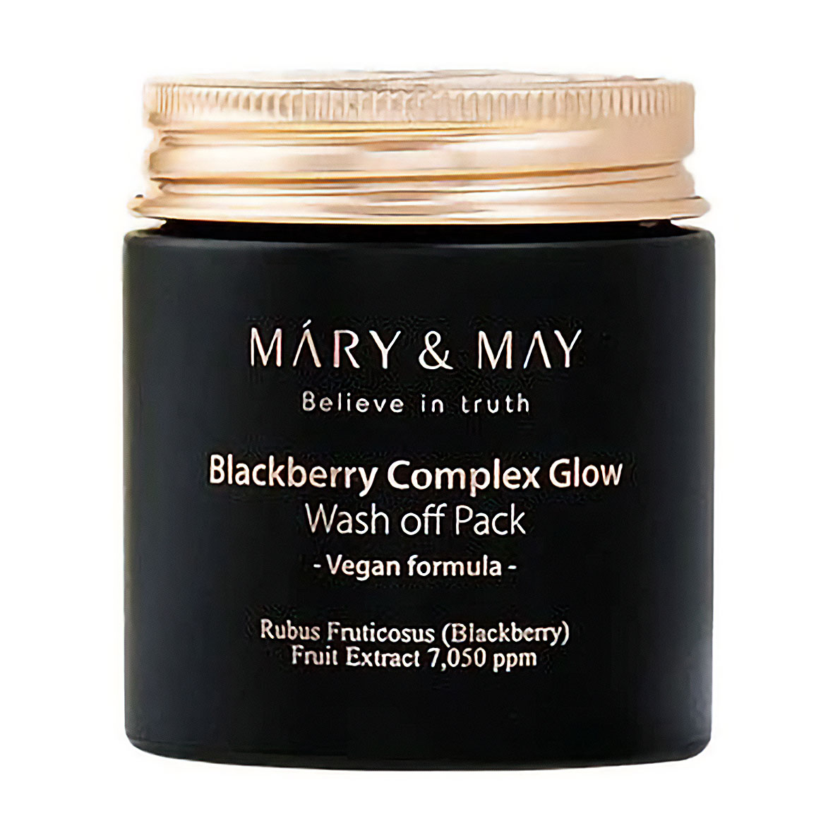 

Уцінка! Антиоксидантна глиняна маска для обличчя Mary & May Blackberry Complex Glow Wash-Off Mask з ожиною, 125 г