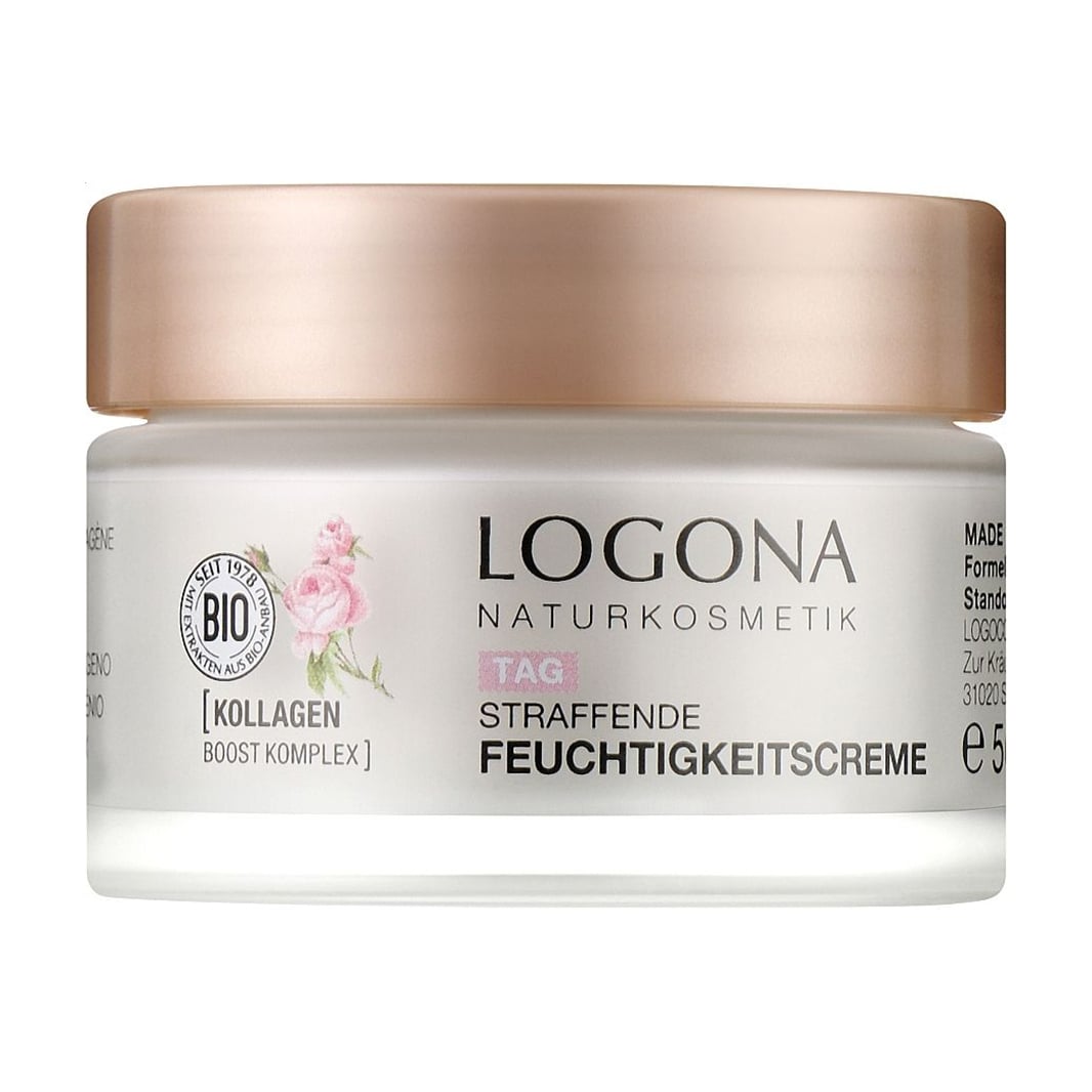 Крем для обличчя Logona Bio Firming Moisturizing Day Cream Активне зволоження, троянда, для нормальної та сухої шкіри, 50 мл