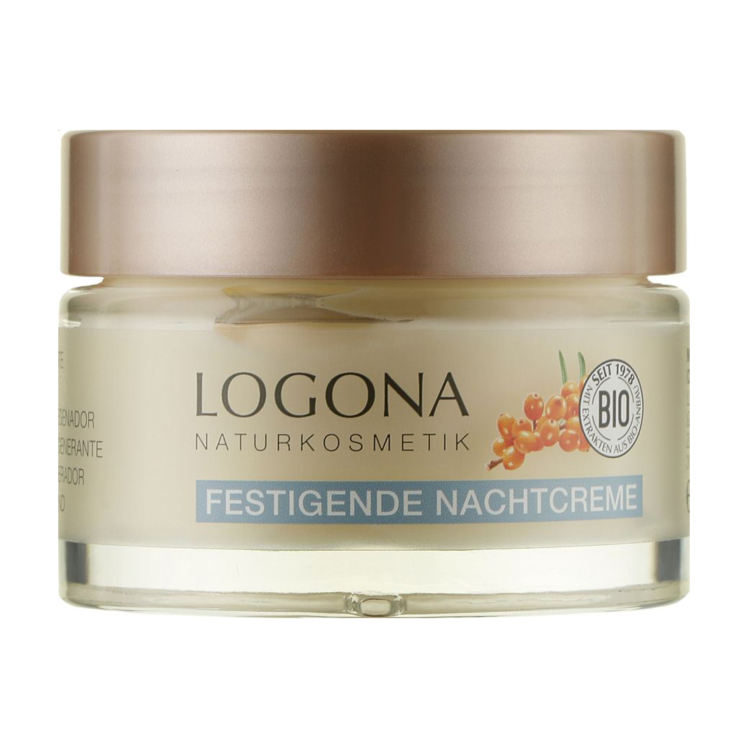 

Уцінка! Нічний крем для обличчя Logona Festigende Nachtcreme Extra Regenerierend Екстраревіталізація, з обліпихою й гіалуроновою кислотою, 50 мл