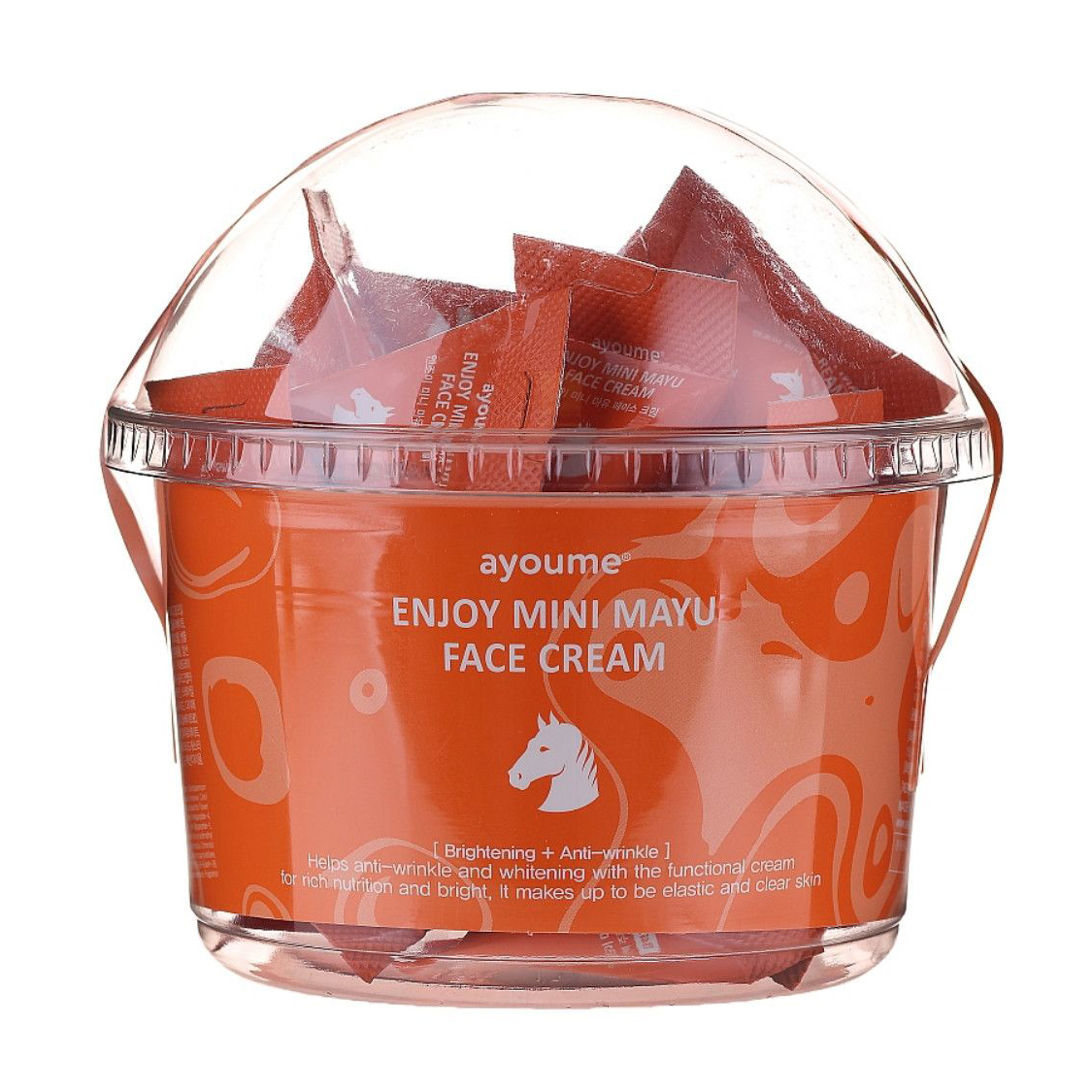 

Відновлювальний крем для обличчя Ayoume Enjoy Mini Mayu Face Cream з кінським жиром, 30*3 г