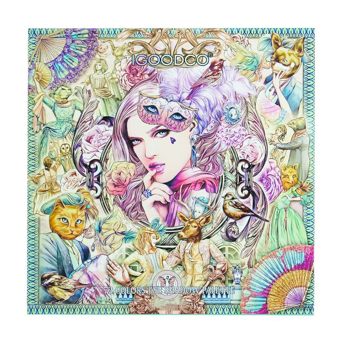 

Набір дитячої косметики Shantou Jinxing Палетка тіней, 72 кольори, від 3 років, 17.4*17.4*1.5 см (LK5107)