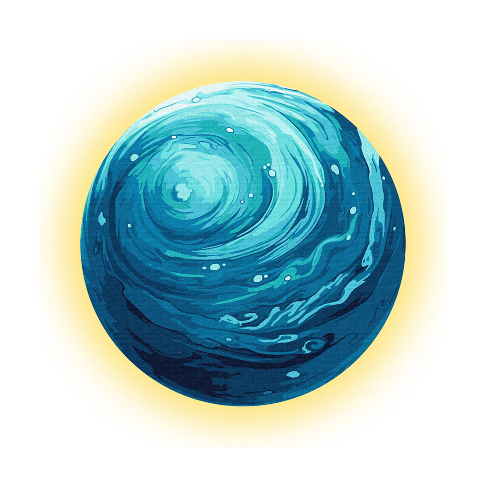 

Картина за номерами Ideyka Планета Натхнення Glow Art з підсвічуванням, діаметр 26 см (GA1065)