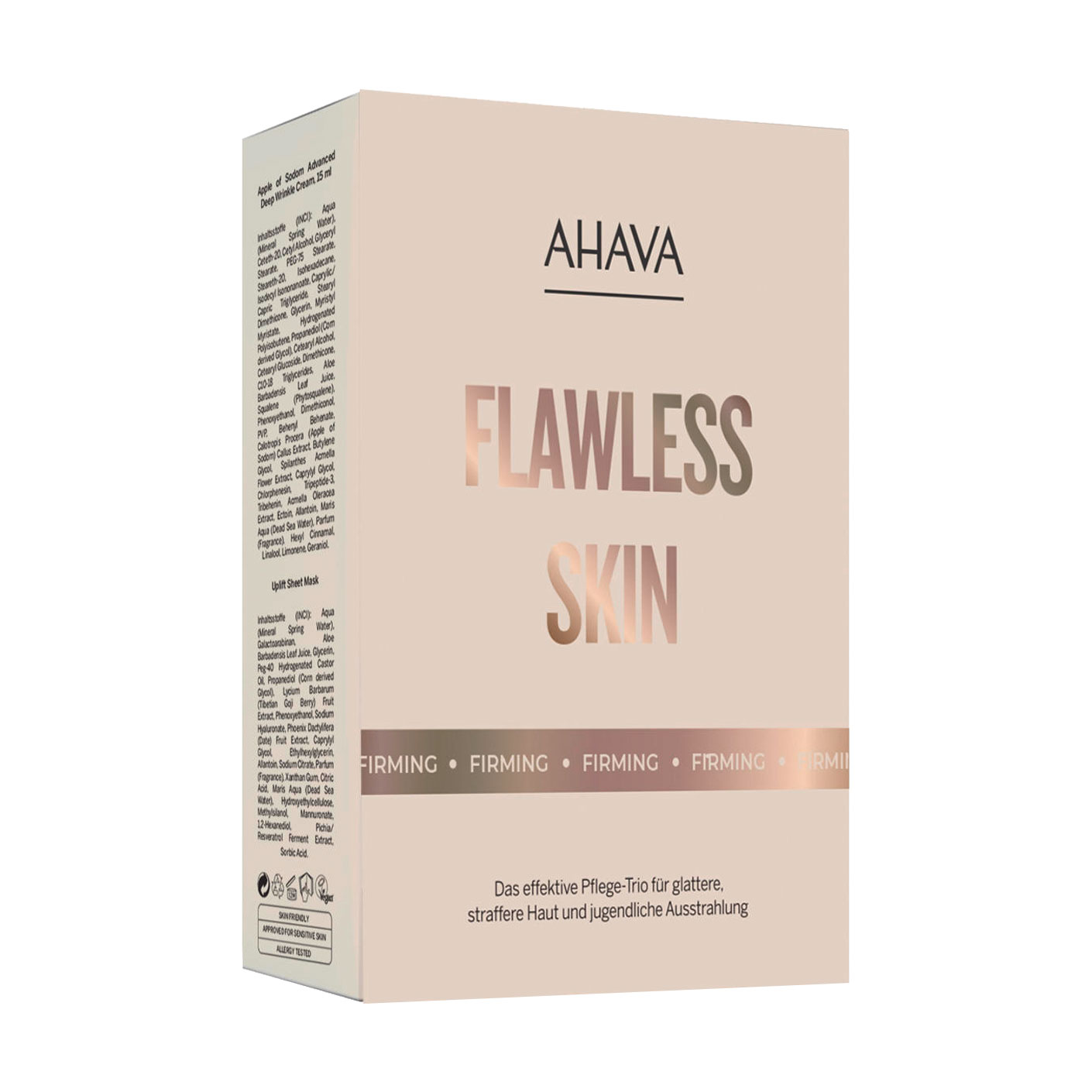 

Набір для обличчя Ahava Flawless Skin (крем, 15 мл + тканинна маска, 1 шт + пілінг, 8 мл)