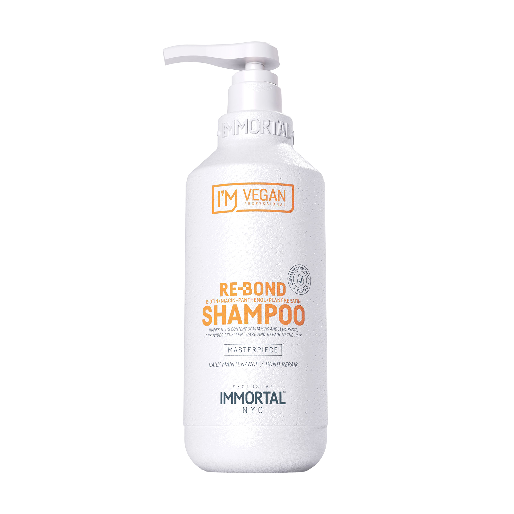 

Уцінка! Шампунь Immortal NYC I'm Vegan Re-Bond Shampoo для глибокого відновлення пошкодженого волосся, 500 мл