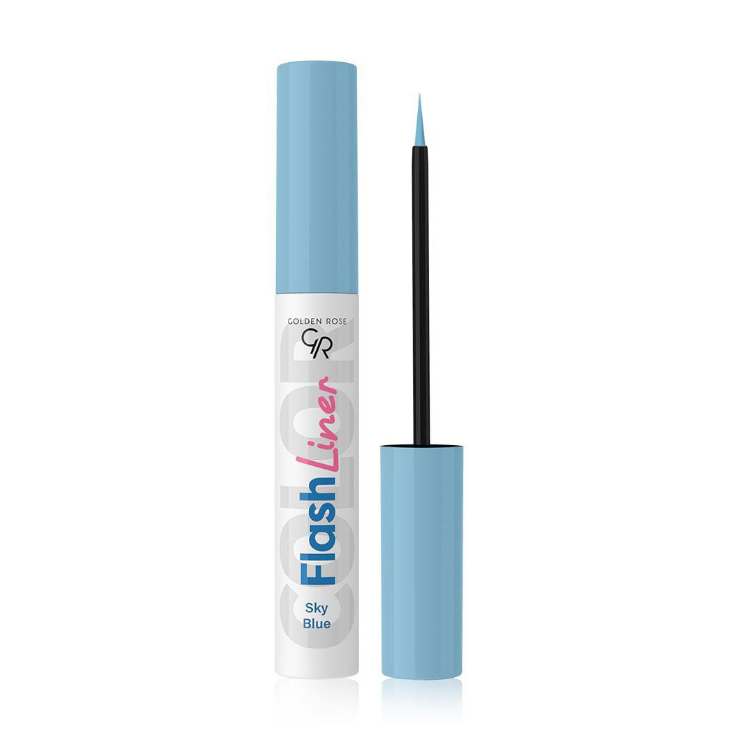 

Рідка підводка для очей Golden Rose Flash Liner Colored Eyeliner 103 Sky Blue, 3.5 мл