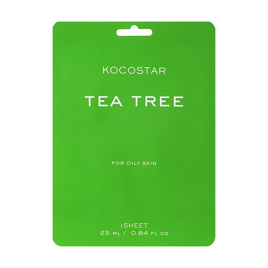 

Уцінка! Тканинна маска для обличчя Kocostar Tea Tree Mask з чайним деревом, 25 мл